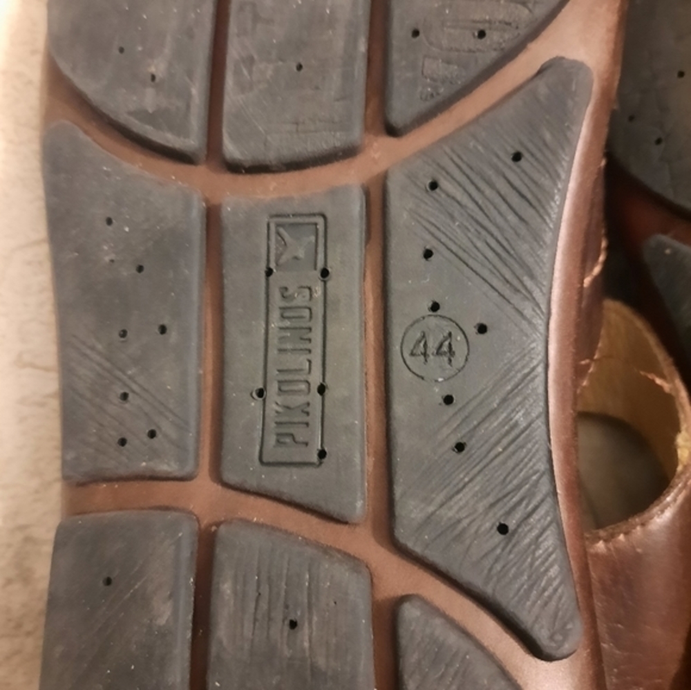 Pikolinos‎ Brown Leather Fishing Sandal! Size 44 - Mens - Picture 9 of 10